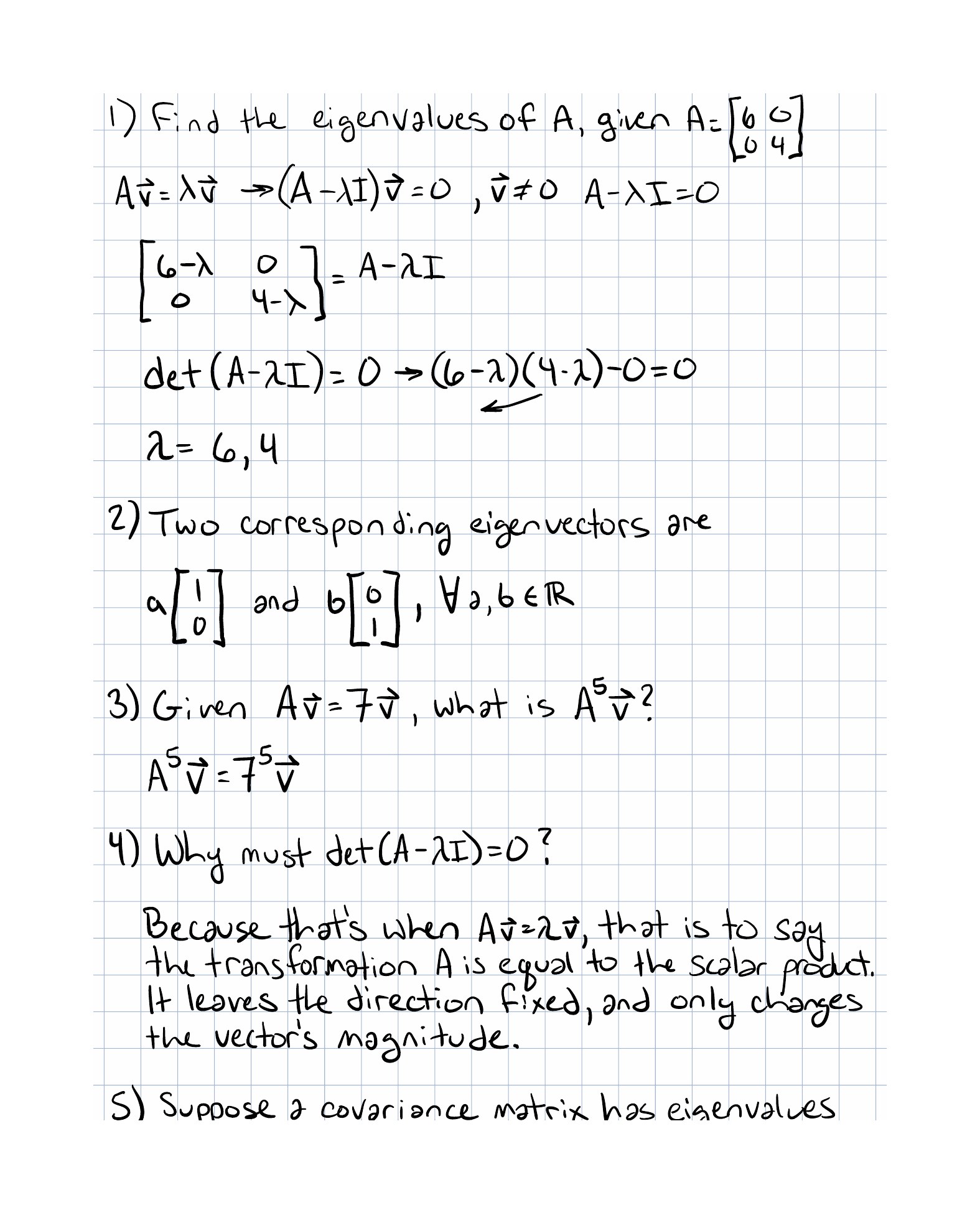 Completed exercise page 1