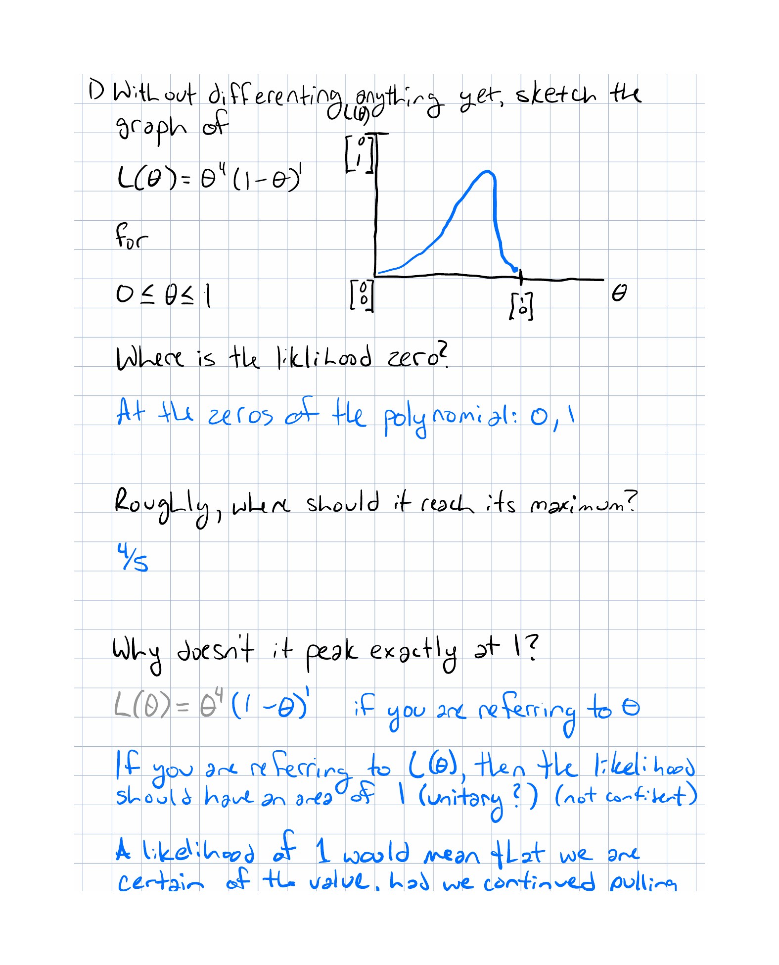 Completed exercise page 1