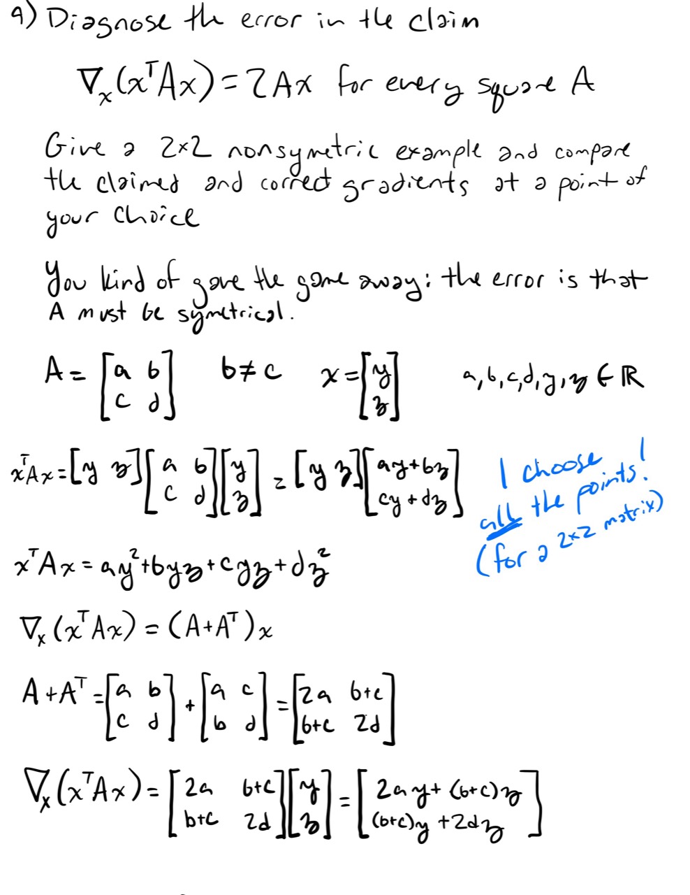 Completed exercise page 9